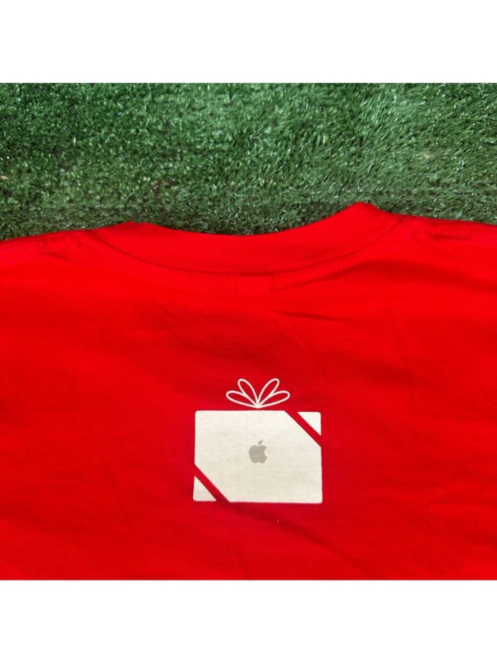 Vintage Y2K Apple One Wise Man T-Shirt Long Sleeve Red S Steve Jobs Mac Computer - Picture 6 of 6